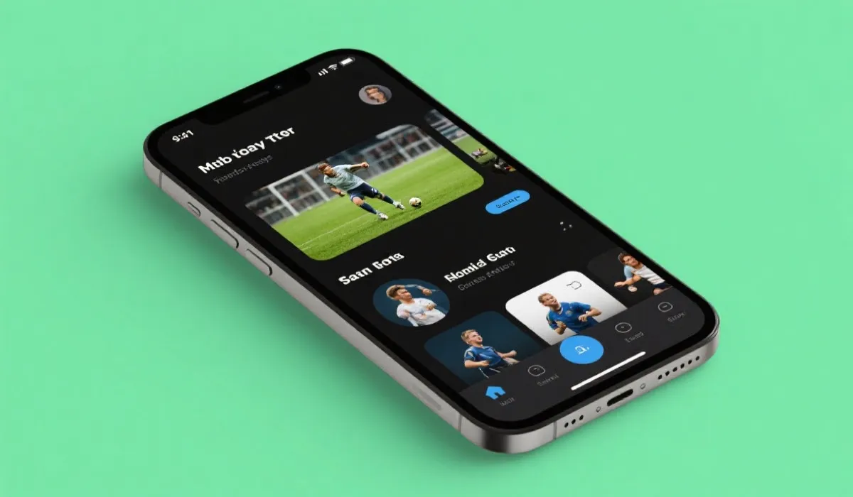 App 观赛界面示意图